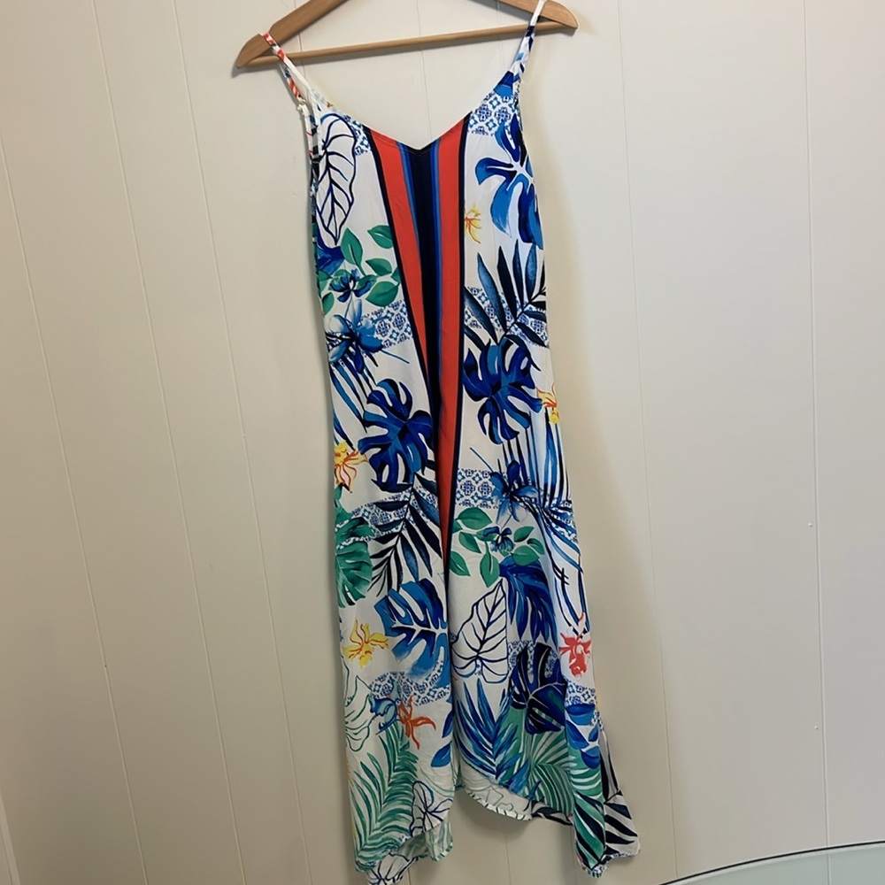 Tommy Bahama Palm Party Scarf Handkerchief Dress or Beach Pool Swim Cover Up XS - Picture 2 of 11